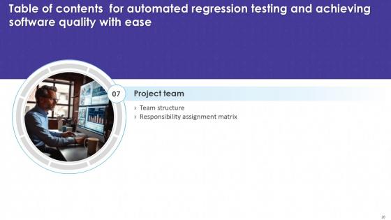 Automated Regression Testing and AchievingSoftware Quality with Ease PPT Sample