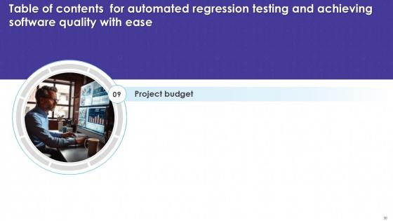 Automated Regression Testing and AchievingSoftware Quality with Ease PPT Sample