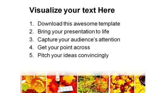 Autumn Collage Nature PowerPoint Template 1010