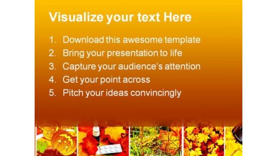 Autumn Collage Nature PowerPoint Template 1010