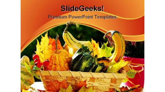 Autumn Garden Still Life Food PowerPoint Templates And PowerPoint Backgrounds 0211