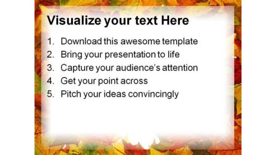 Autumn Heart Nature PowerPoint Templates And PowerPoint Backgrounds 0211