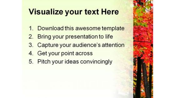 Autumn Landscape Nature PowerPoint Template 1010