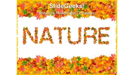 Autumn Leaves Nature PowerPoint Templates And PowerPoint Backgrounds 0711