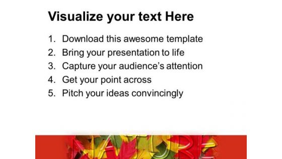 Autumn Leaves Nature PowerPoint Templates And PowerPoint Themes 0312