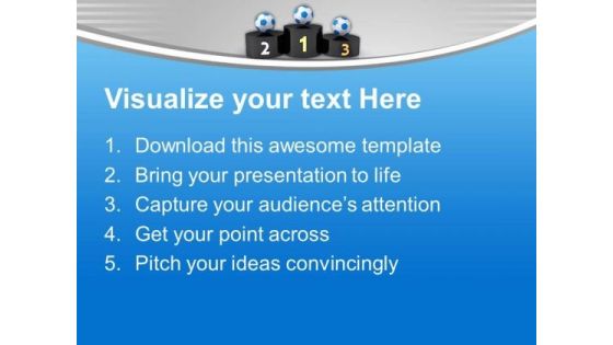 Award Ceremony For Football PowerPoint Templates Ppt Backgrounds For Slides 0613