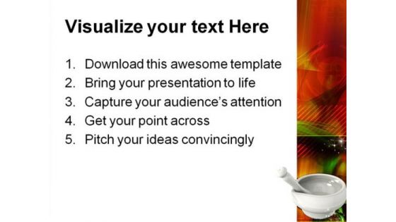 Ayurvedic Medical PowerPoint Template 1010