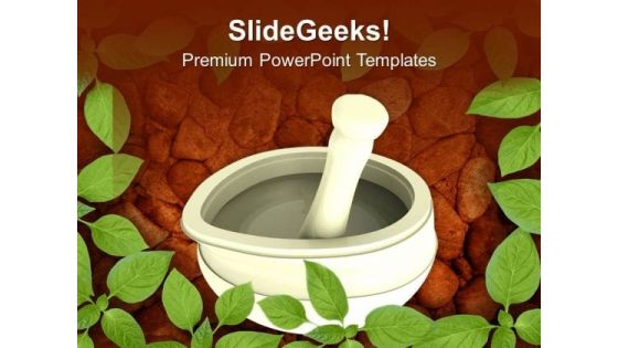 Ayurvedic Medicine Maker PowerPoint Templates Ppt Backgrounds For Slides 0513