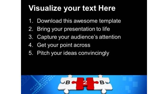 B2b Jigsaw Puzzles PowerPoint Templates And PowerPoint Themes 0812