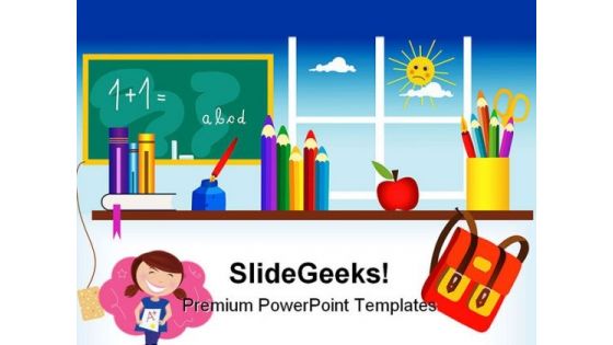 Back To School01 Education PowerPoint Backgrounds And Templates 1210