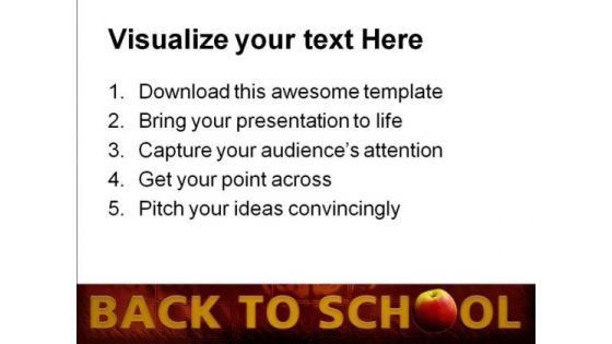 Back To School02 Education PowerPoint Template 0810