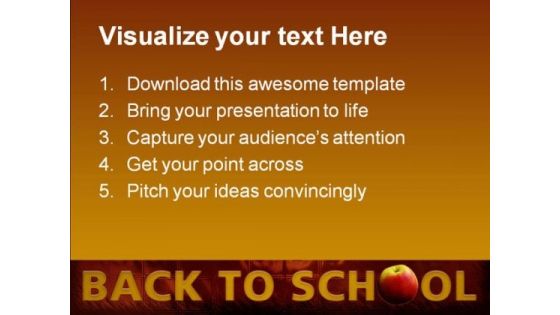 Back To School02 Education PowerPoint Template 0810