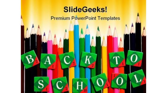 Back To School03 Education PowerPoint Template 1010