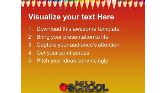 Back To School Education Children PowerPoint Templates And PowerPoint Themes 0712