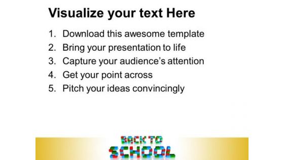 Back To School With Lego Blocks Game PowerPoint Templates And PowerPoint Themes 0812