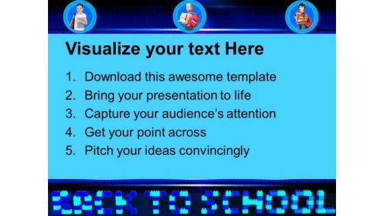 Back To School Word With Lego Blocks Education PowerPoint Templates And PowerPoint Themes 1012