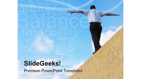 Balance Business Success PowerPoint Templates And PowerPoint Backgrounds 0811