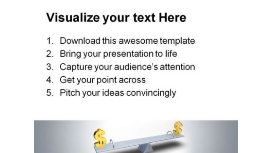 Balance Finance PowerPoint Template 0610