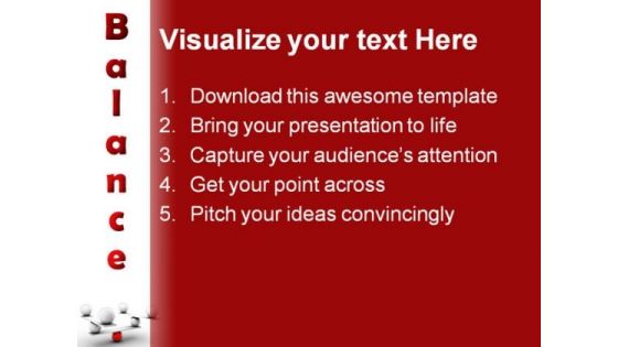 Balance Shapes PowerPoint Template 0910