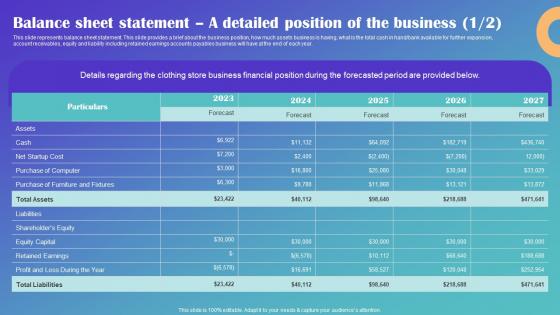 Balance Sheet Statement A Detailed Position Of The Business Drop Shipping Business Plan Mockup Pdf Balance Sheet Statement A Detailed Position Of The Business Drop Shipping Business Plan Mockup Pdf