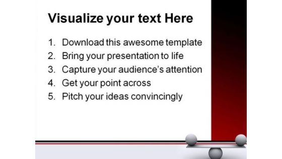 Balance Sports PowerPoint Template 0610