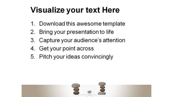 Balance Stone Metaphor PowerPoint Templates And PowerPoint Backgrounds 0611
