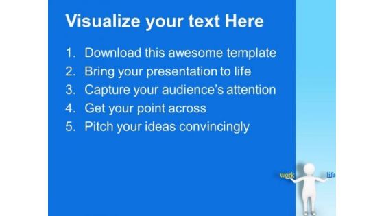Balance Your Life And Work PowerPoint Templates Ppt Backgrounds For Slides 0713