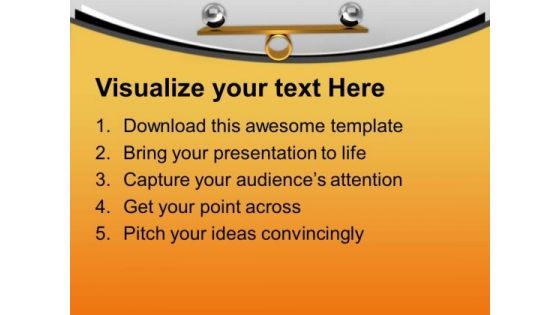 Balance Your Life Eduaction Theme PowerPoint Templates Ppt Backgrounds For Slides 0413