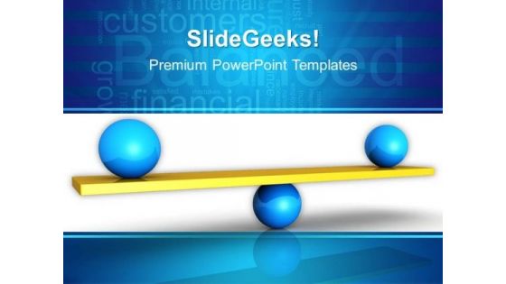 Balanced Metaphor PowerPoint Templates And PowerPoint Themes 0412