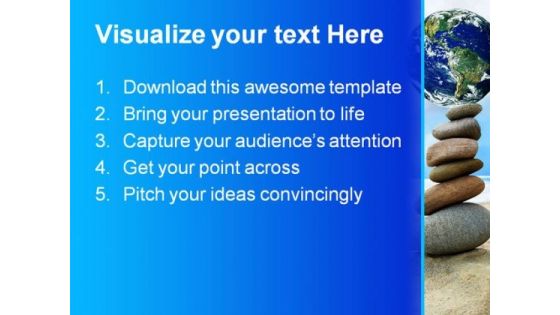 Balanced World PowerPoint Template 0610