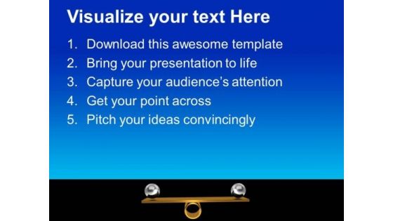 Balancing Balls Business Theme PowerPoint Templates Ppt Backgrounds For Slides 0413