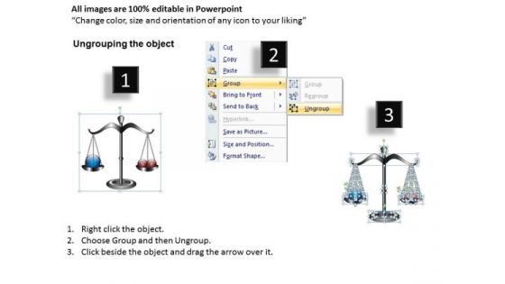 Balancing Balls Weighing Scales PowerPoint Slides And Editable PowerPoint Templates