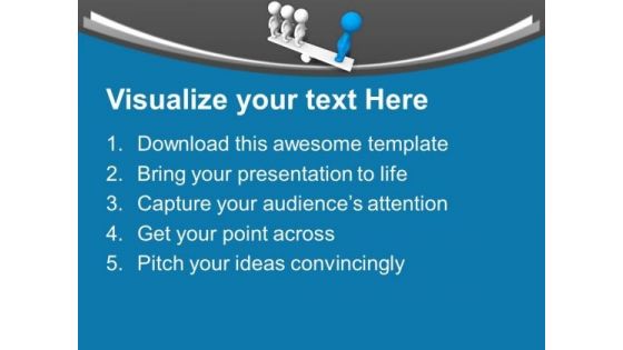 Balancing People On Seasaw PowerPoint Templates Ppt Backgrounds For Slides 0113