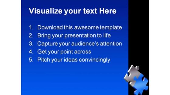 Balancing Puzzle Business PowerPoint Template 1110