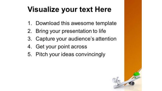 Balancing Real Estate PowerPoint Templates Ppt Backgrounds For Slides 0213