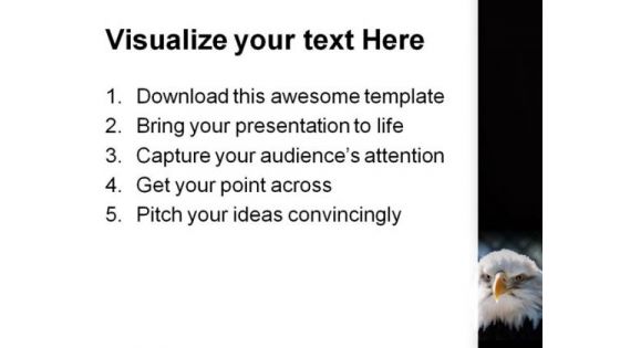 Bald Eagle Americana PowerPoint Themes And PowerPoint Slides 0311