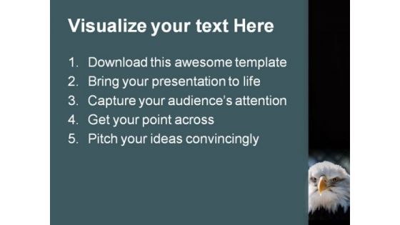 Bald Eagle Americana PowerPoint Themes And PowerPoint Slides 0311