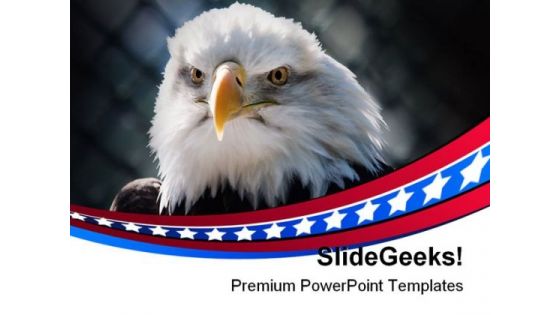 Bald Eagle Americana PowerPoint Themes And PowerPoint Slides 0311