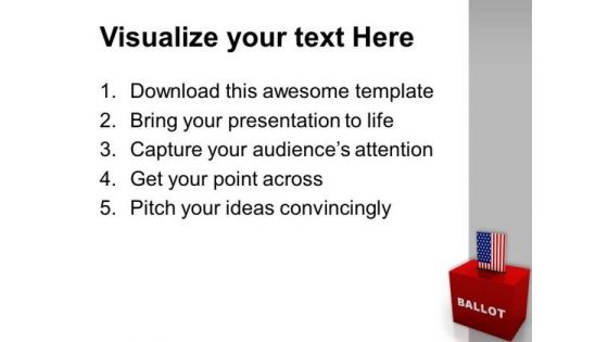 Ballot Box Americana PowerPoint Templates Ppt Backgrounds For Slides 1112