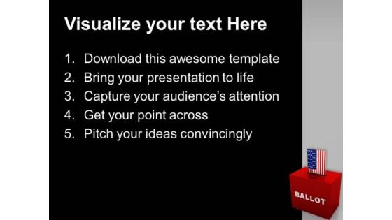 Ballot Box Americana PowerPoint Templates Ppt Backgrounds For Slides 1112
