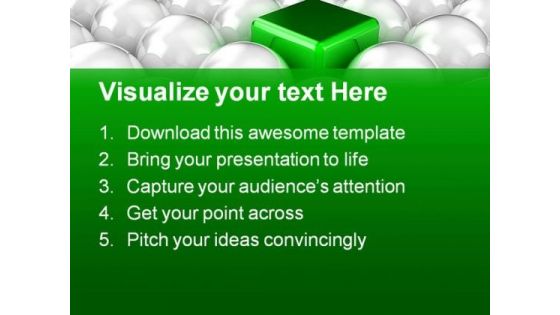 Balls And Square Shapes PowerPoint Themes And PowerPoint Slides 0411