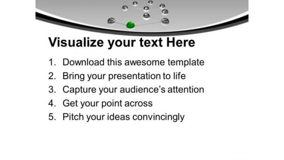 Balls Interconnected Network Communication PowerPoint Templates Ppt Backgrounds For Slides 0213
