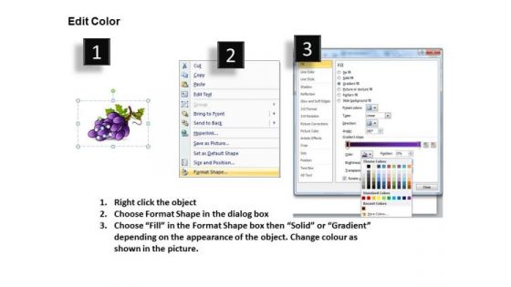 Bananas And Grapes PowerPoint Templates