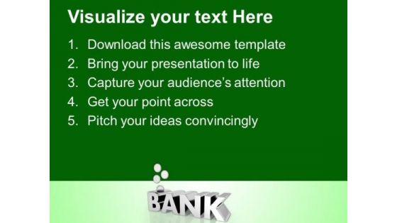 Bank Management Factors With Coins PowerPoint Templates Ppt Backgrounds For Slides 0413