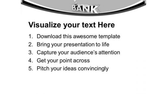 Banks Are Symbol Of Savings PowerPoint Templates Ppt Backgrounds For Slides 0413