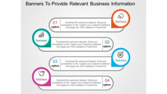 Banners To Provide Relevant Business Information PowerPoint Templates