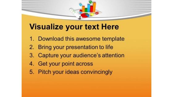 Bar And Pie Chart For Global Business PowerPoint Templates Ppt Backgrounds For Slides 0513