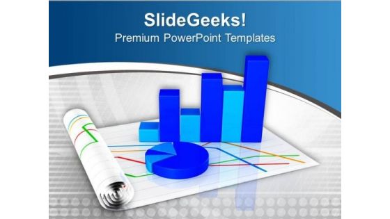 Bar And Pie Graph For Business Analysis PowerPoint Templates Ppt Backgrounds For Slides 0513