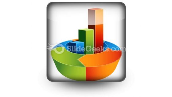 Bar Arrow Chart PowerPoint Icon S