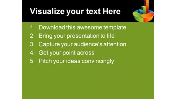 Bar Chart Business PowerPoint Template 0910